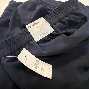 COPY - Catherine's 22/24W 2X Women's Black Pants Slacks Dress Elastic Waist Ban…